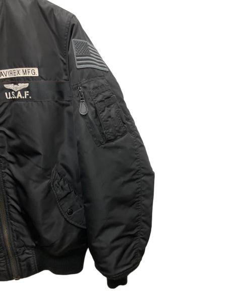 AVIREX（アヴィレックス）AVIREX (アヴィレックス) MA-1ジャケット ブラック サイズ:SIZE XLの古着・服飾アイテム