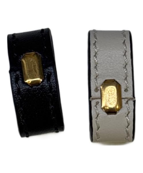 GUCCI（グッチ）GUCCI (グッチ) リバーシブルスリムベルト ブラック×ホワイトの古着・服飾アイテム