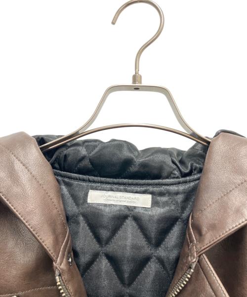 JOURNAL STANDARD（ジャーナルスタンダード）JOURNAL STANDARD (ジャーナルスタンダード) フェイクレザージャケット ブラウン サイズ:SIZE Mの古着・服飾アイテム