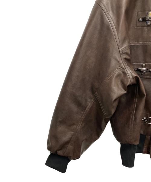 JOURNAL STANDARD（ジャーナルスタンダード）JOURNAL STANDARD (ジャーナルスタンダード) フェイクレザージャケット ブラウン サイズ:SIZE Mの古着・服飾アイテム