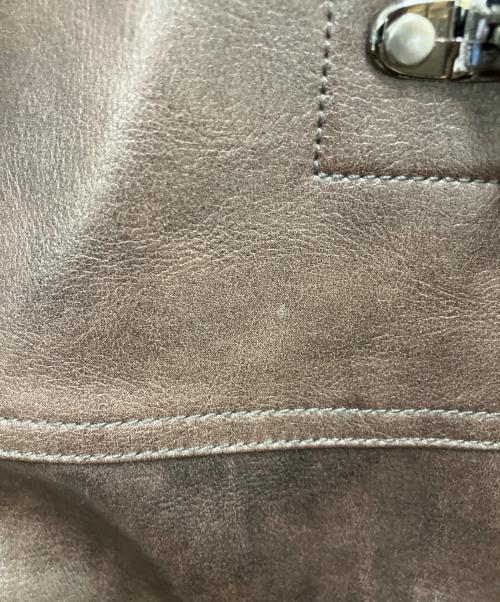 JOURNAL STANDARD（ジャーナルスタンダード）JOURNAL STANDARD (ジャーナルスタンダード) フェイクレザージャケット ブラウン サイズ:SIZE Mの古着・服飾アイテム