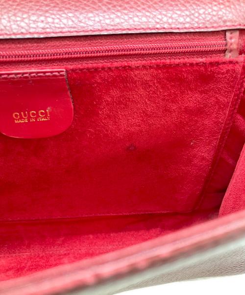 GUCCI（グッチ）GUCCI (グッチ) ショルダーバッグ レッドの古着・服飾アイテム