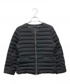 TATRASタトラス）の古着「ノーカラーダウンジャケット」｜ブラック
