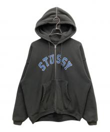 stussy（ステューシー）の古着「ジップパーカー」｜グレー