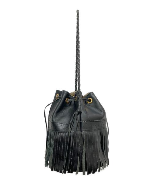 J&M DAVIDSON（ジェイ＆エム デヴィッドソン）J&M DAVIDSON (ジェイ＆エム デヴィッドソン) 巾着バッグ ブラックの古着・服飾アイテム