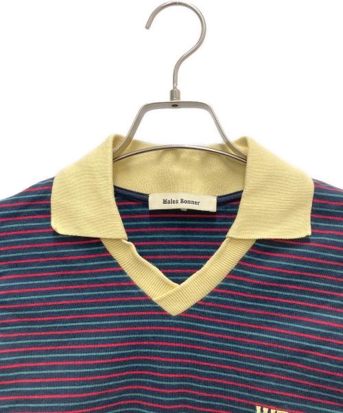 WALES BONNER（ウェールズボナー）WALES BONNER (ウェールズボナー) sonic polo shirt ネイビー サイズ:SIZE Mの古着・服飾アイテム