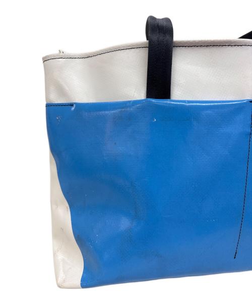 FREITAG（フライターグ）FREITAG (フライターグ) 2wayトートバッグ ホワイト×ブルーの古着・服飾アイテム