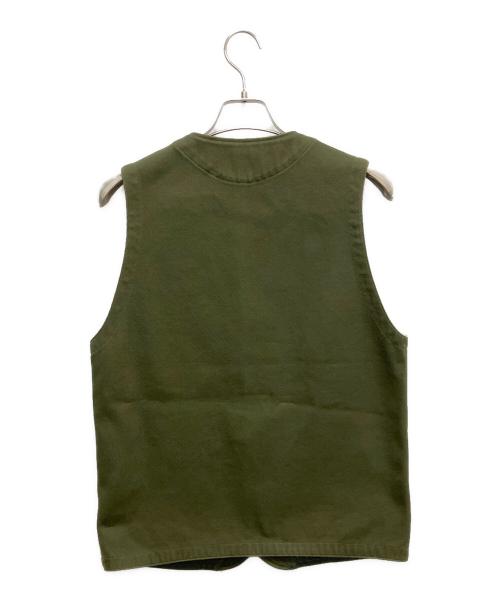 MOMOTARO JEANS（桃太郎ジーンズ）MOMOTARO JEANS (桃太郎ジーンズ) ワークベスト オリーブ サイズ:SIZE40の古着・服飾アイテム