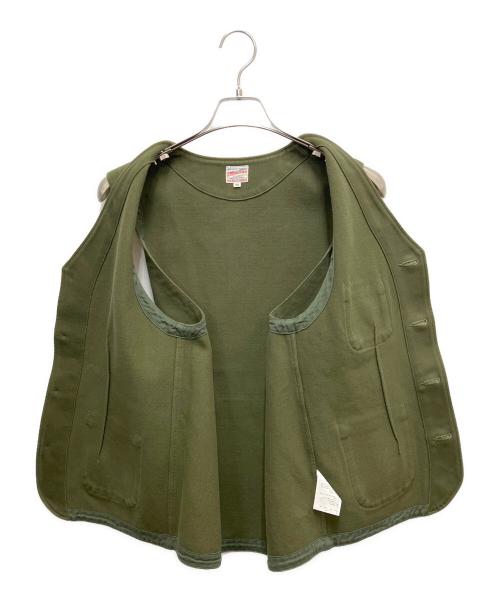 MOMOTARO JEANS（桃太郎ジーンズ）MOMOTARO JEANS (桃太郎ジーンズ) ワークベスト オリーブ サイズ:SIZE40の古着・服飾アイテム