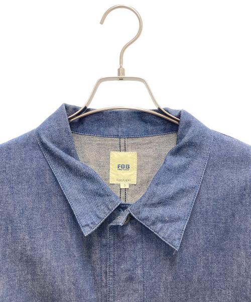 F.O.B FACTORY（エフオービー ファクトリー）F.O.B FACTORY (エフオービー ファクトリー) ジンバブエコットン デニムカバーオール インディゴ サイズ:SIZE 36（Lサイズ相当）の古着・服飾アイテム