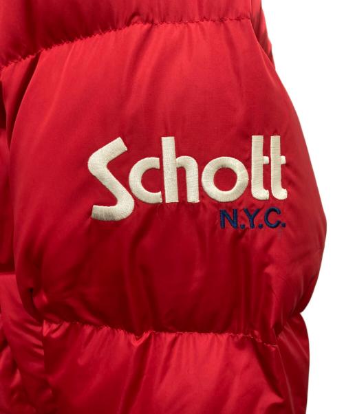 Schott（ショット）Schott (ショット) ダウンジャケット レッド サイズ:SIZE Mの古着・服飾アイテム