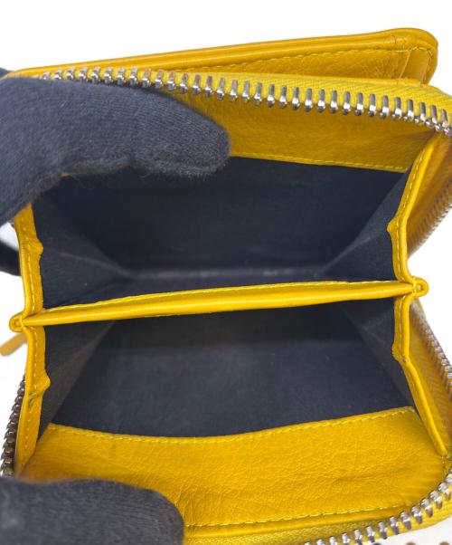 BALENCIAGA（バレンシアガ）BALENCIAGA (バレンシアガ) 2つ折り財布 イエローの古着・服飾アイテム