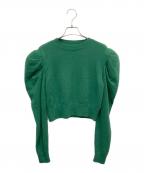 cygneシーニュ）の古着「ポワンニットプルオーバー」｜グリーン