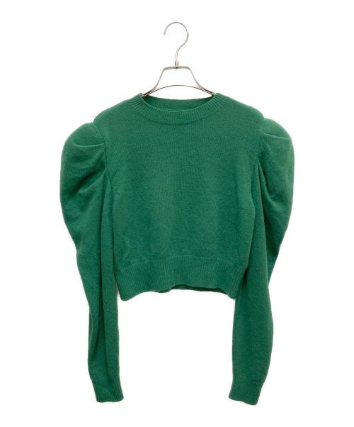 cygne（シーニュ）cygne (シーニュ) ポワンニットプルオーバー グリーン サイズ:SIZE Freeの古着・服飾アイテム