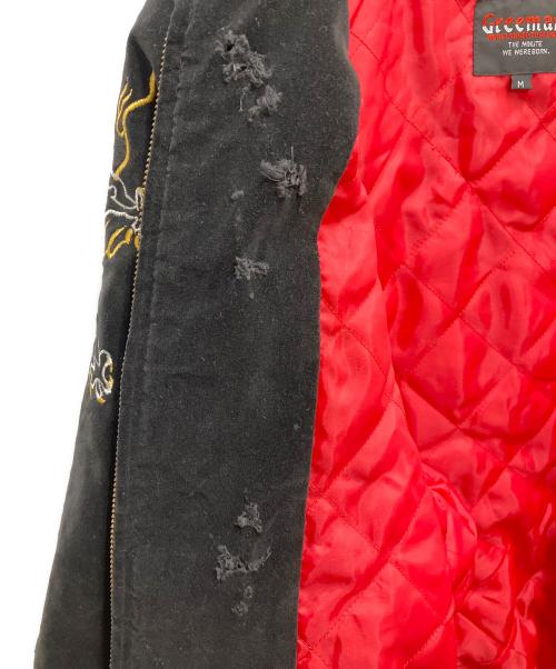 GREEMAN（グリーマン）GREEMAN (グリーマン) スカジャン ブラック サイズ:SIZE Mの古着・服飾アイテム