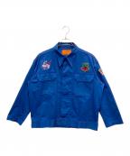 USAFユーエスエアフォース）の古着「パッチワークミリタリージャケット」｜ブルー