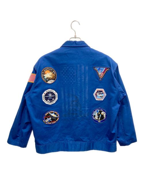 USAF（ユーエスエアフォース）USAF (ユーエスエアフォース) パッチワークミリタリージャケット ブルー サイズ:SIZE Lの古着・服飾アイテム