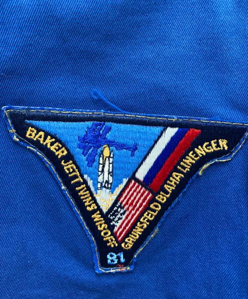 USAF（ユーエスエアフォース）USAF (ユーエスエアフォース) パッチワークミリタリージャケット ブルー サイズ:SIZE Lの古着・服飾アイテム