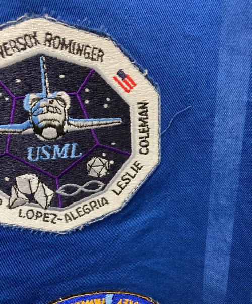 USAF（ユーエスエアフォース）USAF (ユーエスエアフォース) パッチワークミリタリージャケット ブルー サイズ:SIZE Lの古着・服飾アイテム