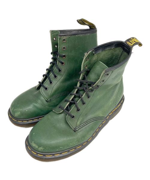 Dr.Martens（ドクターマーチン）Dr.Martens (ドクターマーチン) 8ホールブーツ グリーン サイズ:記載なしの古着・服飾アイテム