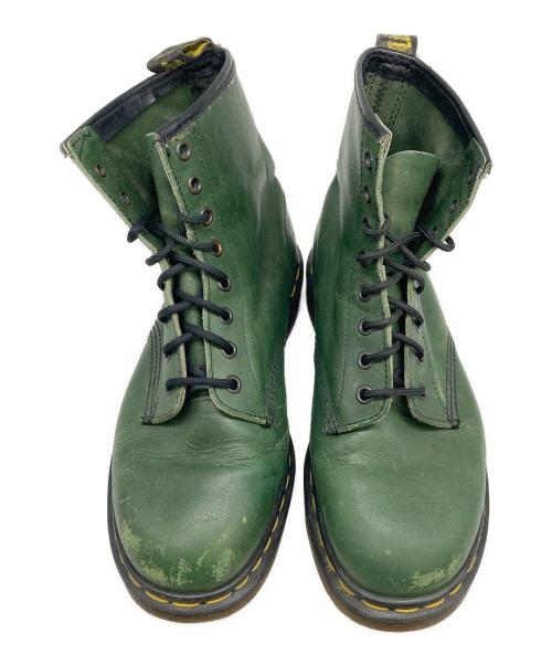 Dr.Martens（ドクターマーチン）Dr.Martens (ドクターマーチン) 8ホールブーツ グリーン サイズ:記載なしの古着・服飾アイテム