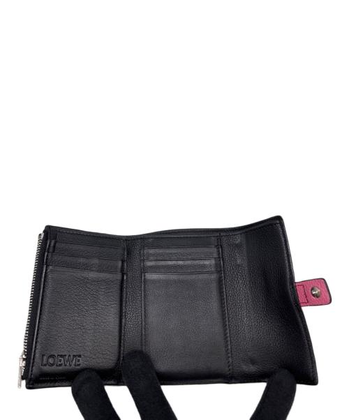 LOEWE（ロエベ）LOEWE (ロエベ) 3つ折り財布 ピンクの古着・服飾アイテム