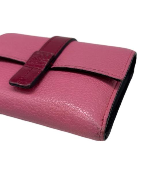 LOEWE（ロエベ）LOEWE (ロエベ) 3つ折り財布 ピンクの古着・服飾アイテム