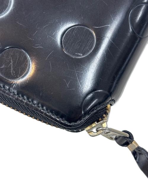 COMME des GARCONS（コムデギャルソン）COMME des GARCONS (コムデギャルソン) ラウンドファスナー財布 ブラックの古着・服飾アイテム