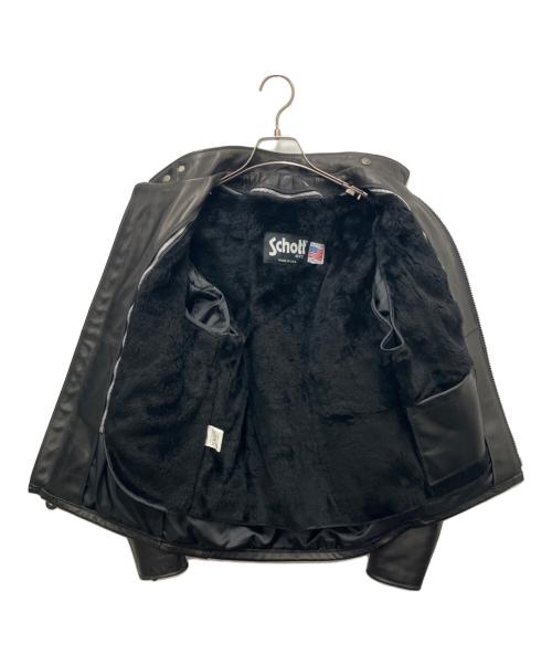 Schott（ショット）Schott (ショット) ライナー付きレザージャケット ブラック サイズ:SIZE36の古着・服飾アイテム