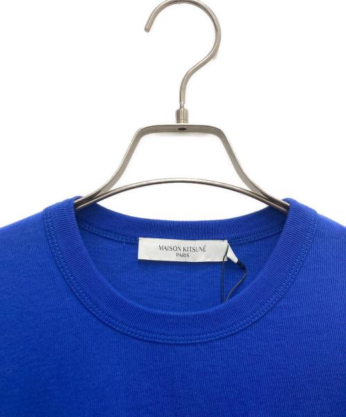 maison kitsune（メゾンキツネ）maison kitsune (メゾンキツネ) 半袖Tシャツ ブルー サイズ:SIZE XSの古着・服飾アイテム