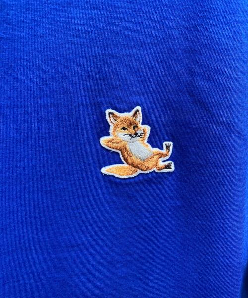 maison kitsune（メゾンキツネ）maison kitsune (メゾンキツネ) 半袖Tシャツ ブルー サイズ:SIZE XSの古着・服飾アイテム
