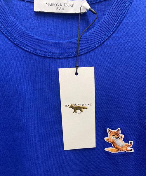 maison kitsune（メゾンキツネ）maison kitsune (メゾンキツネ) 半袖Tシャツ ブルー サイズ:SIZE XSの古着・服飾アイテム