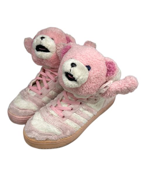 adidas（アディダス）adidas (アディダス) JEREMY SCOTT (ジェレミー スコット) ハイカットスニーカー ピンク サイズ:SIZE 28.5cmの古着・服飾アイテム