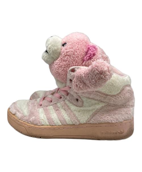 adidas（アディダス）adidas (アディダス) JEREMY SCOTT (ジェレミー スコット) ハイカットスニーカー ピンク サイズ:SIZE 28.5cmの古着・服飾アイテム