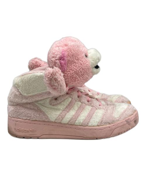 adidas（アディダス）adidas (アディダス) JEREMY SCOTT (ジェレミー スコット) ハイカットスニーカー ピンク サイズ:SIZE 28.5cmの古着・服飾アイテム