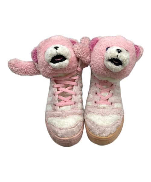 adidas（アディダス）adidas (アディダス) JEREMY SCOTT (ジェレミー スコット) ハイカットスニーカー ピンク サイズ:SIZE 28.5cmの古着・服飾アイテム