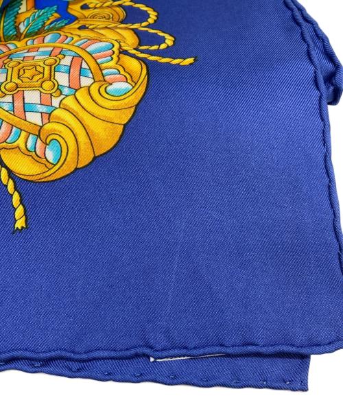 HERMES（エルメス）HERMES (エルメス) シルクスカーフ ブルーの古着・服飾アイテム