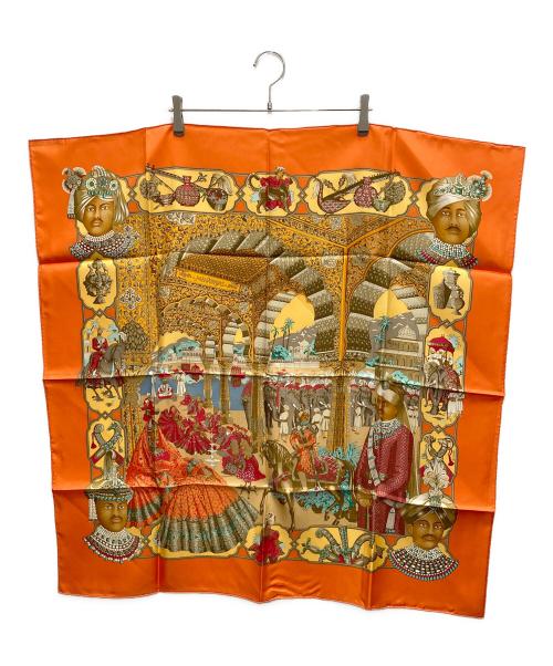 HERMES（エルメス）HERMES (エルメス) シルクスカーフ オレンジの古着・服飾アイテム