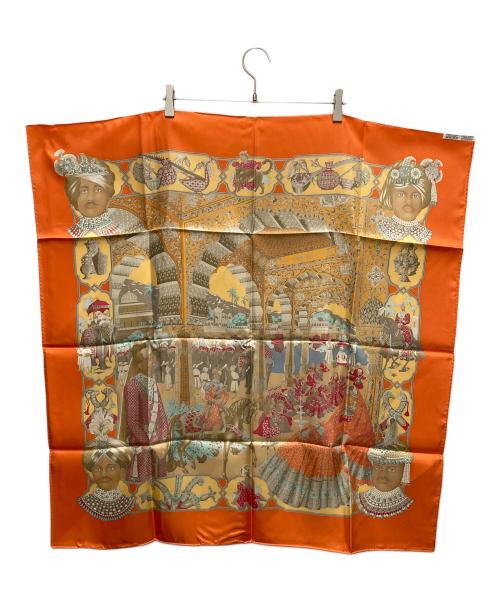 HERMES（エルメス）HERMES (エルメス) シルクスカーフ オレンジの古着・服飾アイテム