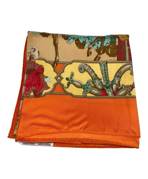 HERMES（エルメス）HERMES (エルメス) シルクスカーフ オレンジの古着・服飾アイテム