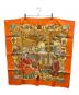 HERMES (エルメス) シルクスカーフ オレンジ：30000円