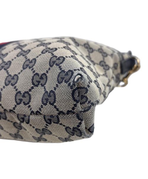 GUCCI（グッチ）GUCCI (グッチ) ショルダーバッグ　GG　388926 ネイビー×ベージュの古着・服飾アイテム