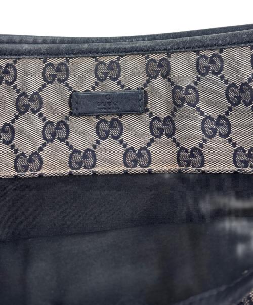 GUCCI（グッチ）GUCCI (グッチ) ショルダーバッグ　GG　388926 ネイビー×ベージュの古着・服飾アイテム