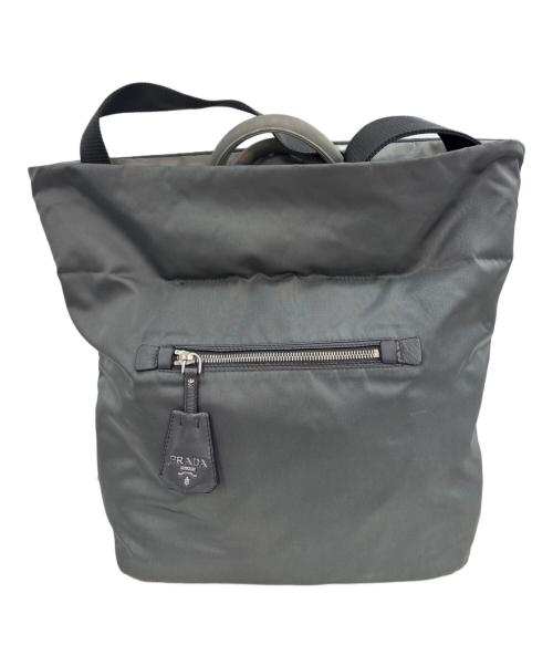 PRADA（プラダ）PRADA (プラダ) 2WAYショルダーバッグ グリーンの古着・服飾アイテム