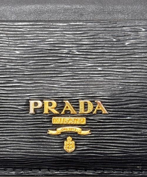 PRADA（プラダ）PRADA (プラダ) カードケース　1MC208 ブラックの古着・服飾アイテム