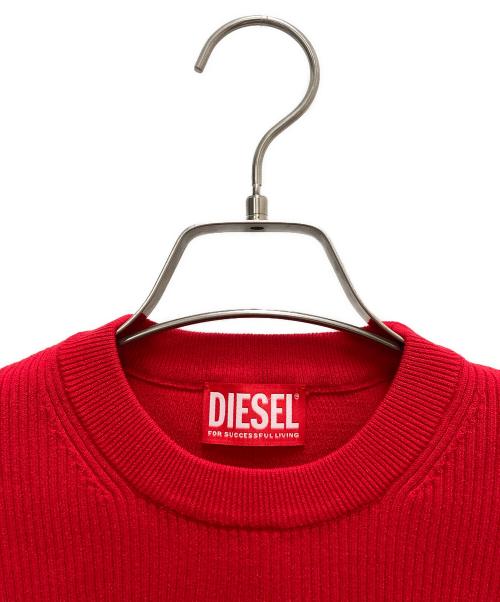 DIESEL（ディーゼル）DIESEL (ディーゼル) ニット レッド サイズ:SIZE Mの古着・服飾アイテム
