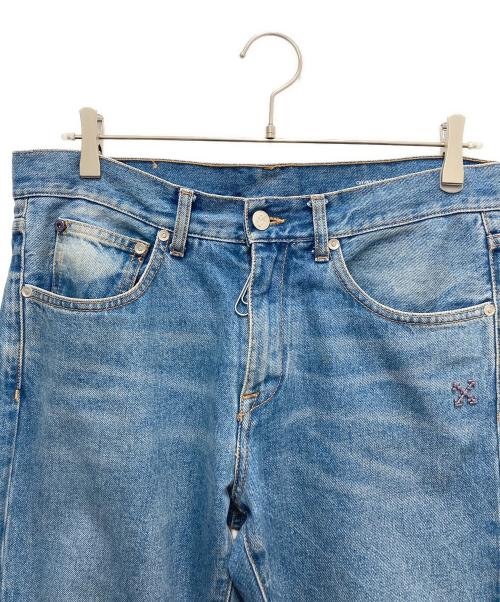 OFFWHITE（オフホワイト）OFFWHITE (オフホワイト) デニムパンツ インディゴ サイズ:SIZE 81cm (W32)の古着・服飾アイテム