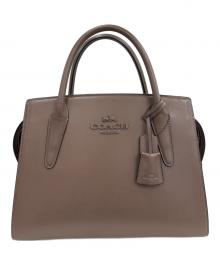 COACH（コーチ）の古着「2WAYショルダーバッグ　CP086　ラージ アンドレア キャリーオール」｜ベージュ