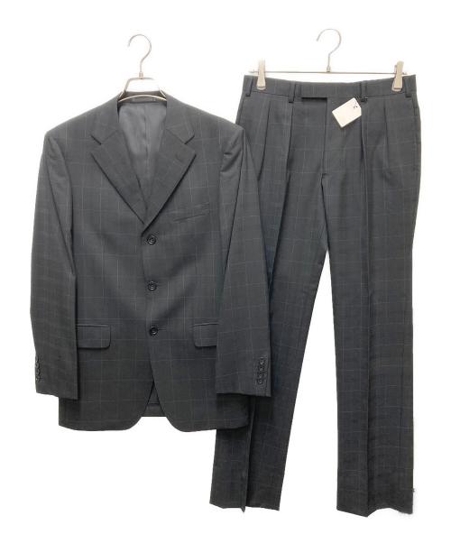 BURBERRY BLACK LABEL（バーバリーブラックレーベル）BURBERRY BLACK LABEL (バーバリーブラックレーベル) 3ボタンセットアップスーツ ブラック サイズ:40Rの古着・服飾アイテム