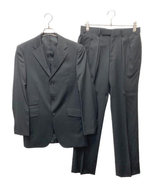 BURBERRY BLACK LABEL（バーバリーブラックレーベル）BURBERRY BLACK LABEL (バーバリーブラックレーベル) 3ボタンセットアップスーツ ブラック サイズ:40Rの古着・服飾アイテム